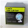 Image 1 : 6” GRIP CLIP FAN – TWO SPEEDS. 90 DEGREE