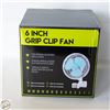 Image 1 : 6” GRIP CLIP FAN – TWO SPEEDS. 90 DEGREE