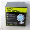 Image 1 : 6” GRIP CLIP FAN – TWO SPEEDS. 90 DEGREE