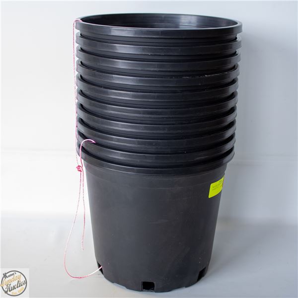 NEW 10 @ 3 GALLON MONDI HARD NURSERY POT