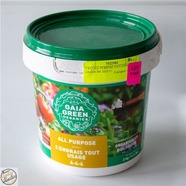 2 KG ALL PURPOSE 4-4-4 GAIA GREEN BB 2025/11.
