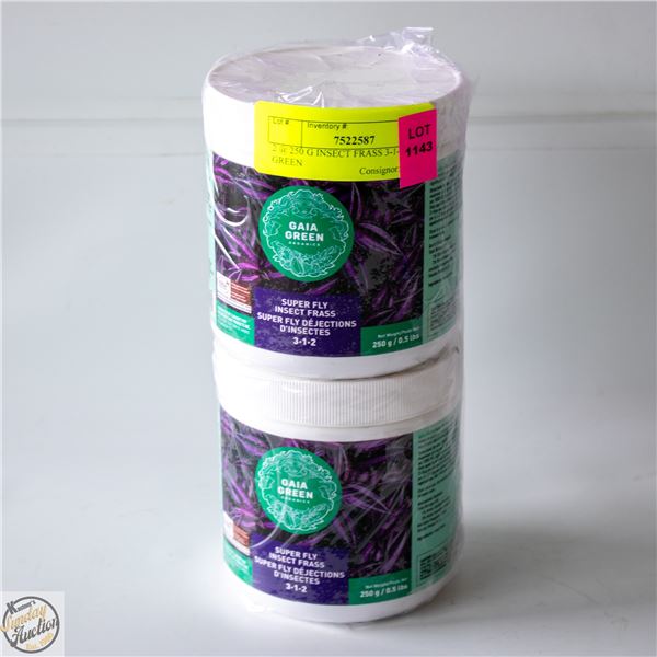 2 @ 250 G INSECT FRASS 3-1-2 GAIA GREEN