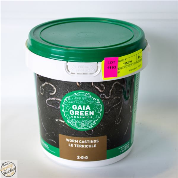 1 KG WORM CASTINGS GAIA GREEN BB 2023/12