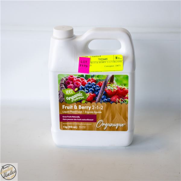 1 KG FRUIT & BERRY 2-1-2 ORGANIC LIQUID