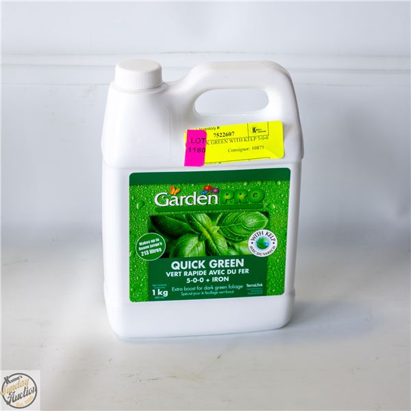 1 KG QUICK GREEN WITH KELP 5-0-0 + IRON