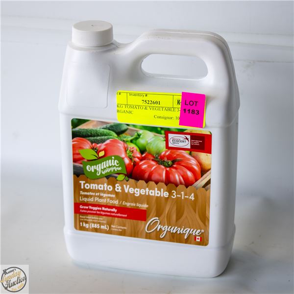 1 KG TOMATO & VEGETABLE 3-1-4 ORGANIC