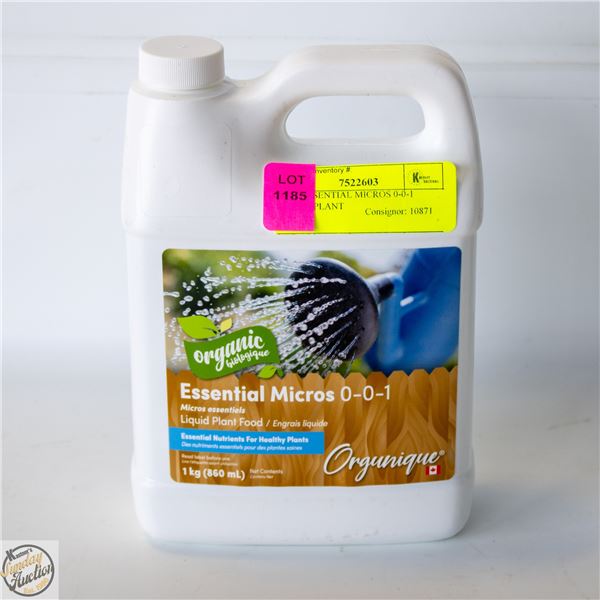 1 KG ESSENTIAL MICROS 0-0-1 LIQUID PLANT