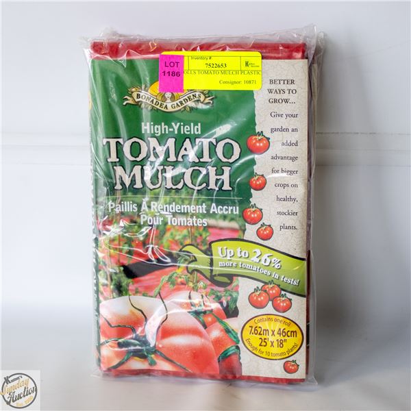 (2) ROLLS TOMATO MULCH PLASTIC