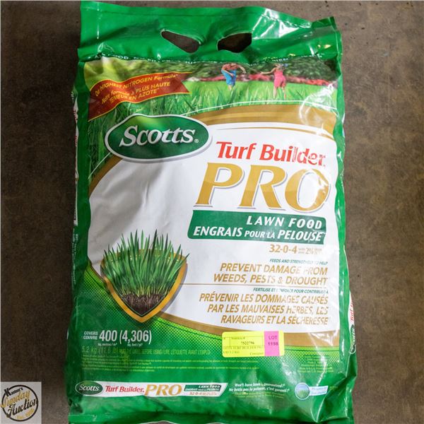 SCOTTS TURF BUILDER PRO LAWN FOOD 5.2 KG
