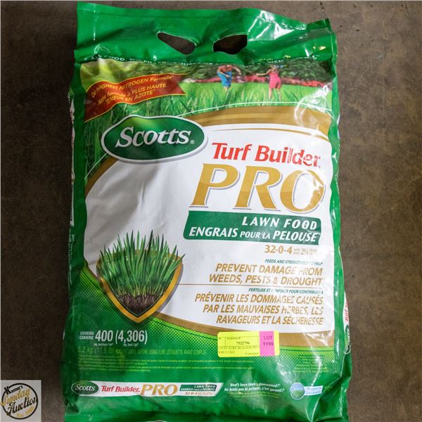 SCOTTS TURF BUILDER PRO LAWN FOOD 5.2 KG