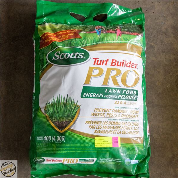SCOTTS TURF BUILDER PRO LAWN FOOD 5.2 KG