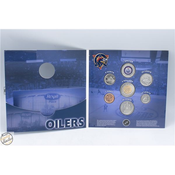 2008 EDMONTON OILERS 7 COIN COLLECTORS SET