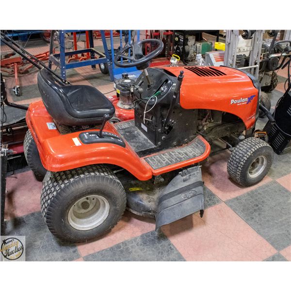 POULAN XT GEARDRIVE 17.5HP 42" RIDE ON LAWN MOWER