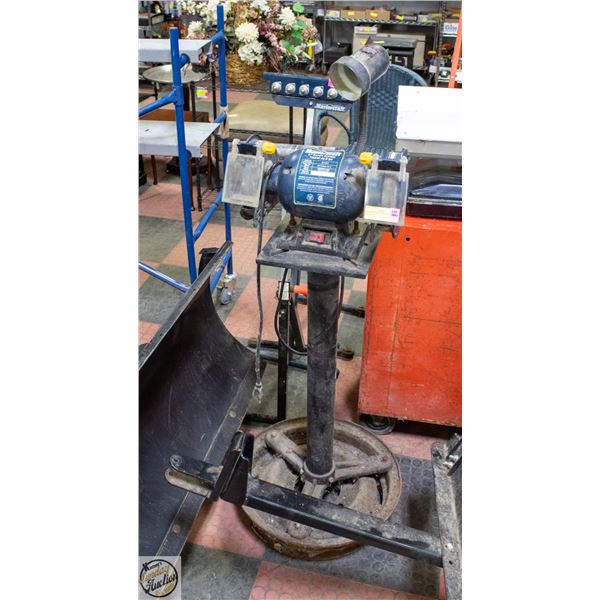 MASTERCRAFT 6" BENCH GRINDER ON MOUNT
