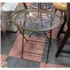 Image 1 : GLASS TOP FOLDING SIDE TABLE H-25"