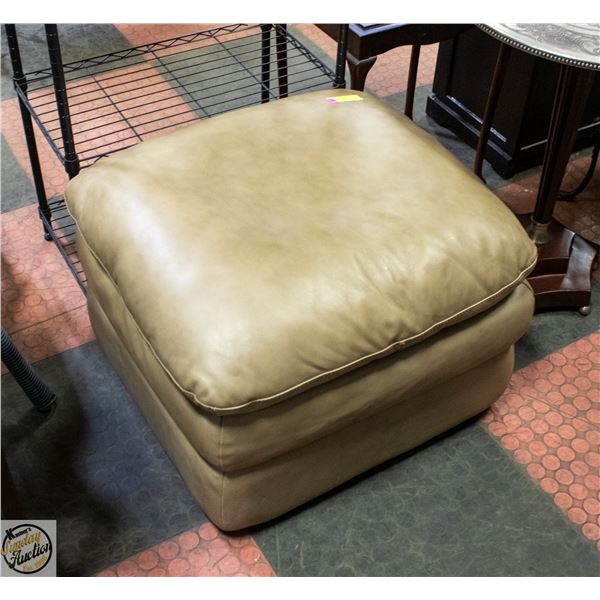 GENUINE LEATHER FOOT STOOL