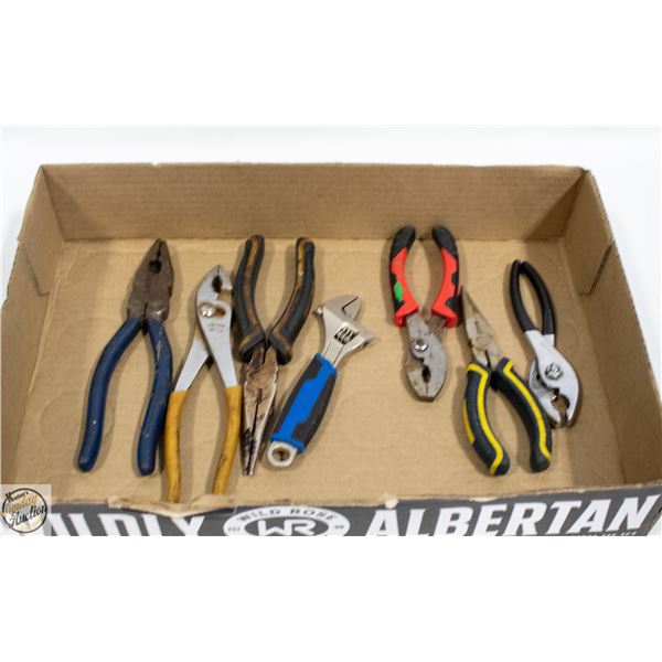 FLAT OF SURPLUS WRENCHES ETC