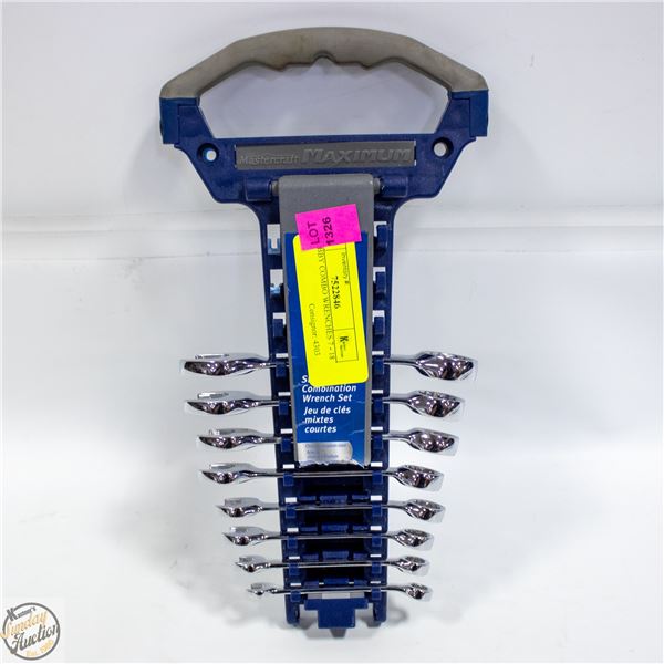 7 STUBBY COMBO WRENCHES 7 - 18 MM