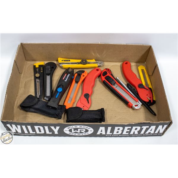 KNIVES AND CUTTERS PLUS 2 POCKET KNIVES