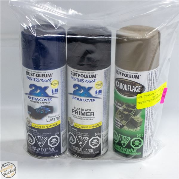 3PK RUSTOLEUM SPRAY PAINT