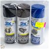 Image 1 : 3PK RUSTOLEUM SPRAY PAINT