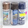 Image 1 : 3PK RUSTOLEUM SPRAY PAINT