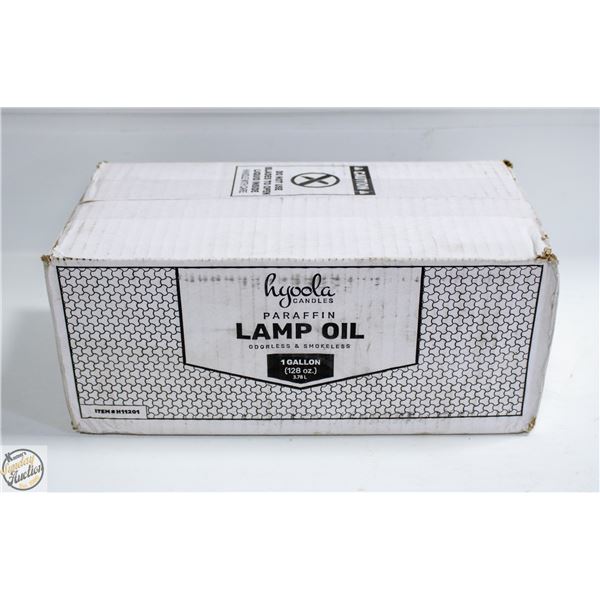 FLAT OF LAMP OIL 128 OZ