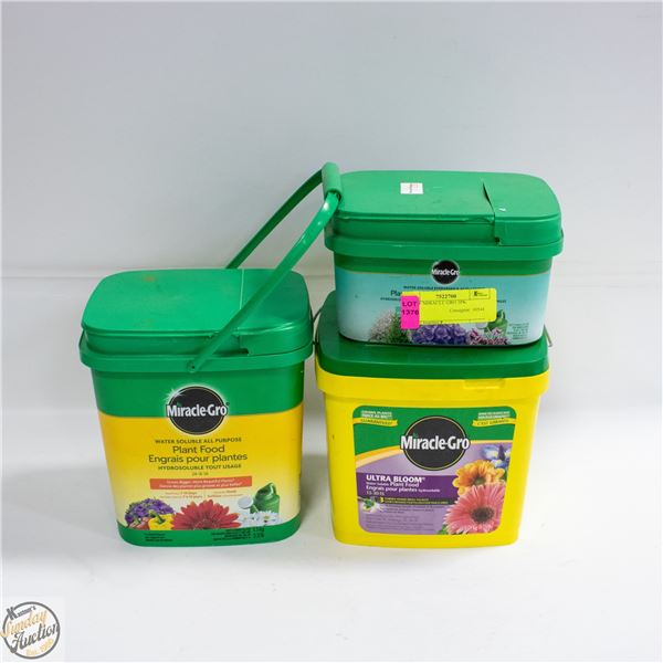 LOT OF MIRACLE GRO 3PK