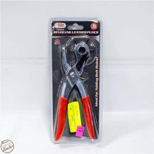 NEW IN PKG REVOLVING LEATHER PUNCH