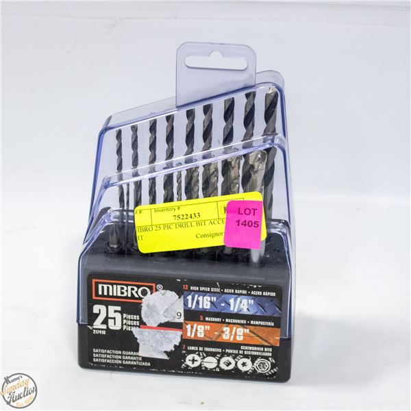 MIBRO 25 PIC DRILL BIT ACCESSORY KIT