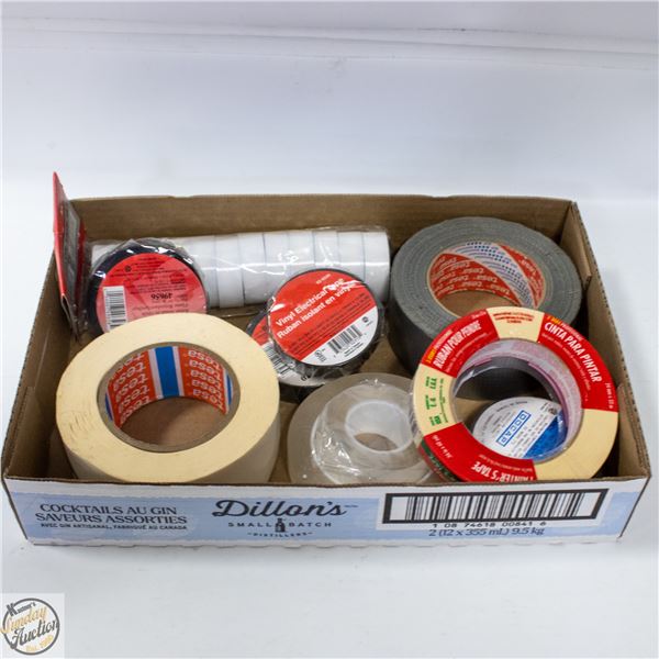 VARIOUS ROLLS OF NEW TAPE
