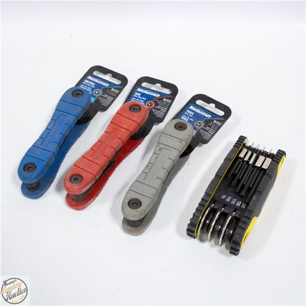 MASTERCRAFT HEX AND TORX KEY SETS PLUS POWERFIST