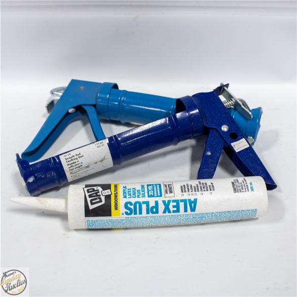 2 SILICONE GUNS WITH NEW SILICONE TUBE