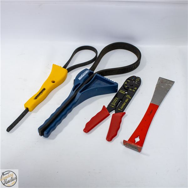 2 MASTERCRAFT STRAP WRENCHES PLUS WIRE