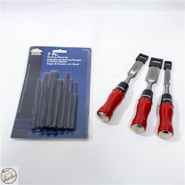 2 NEW CHISEL SETS