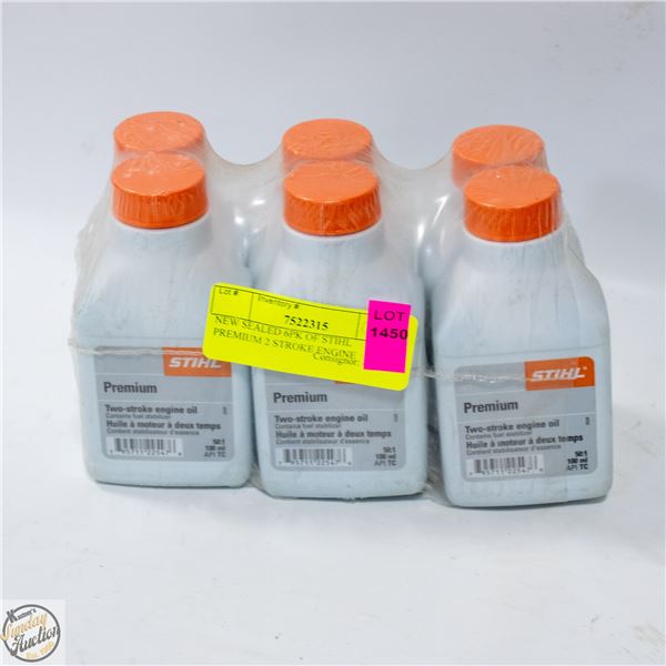 NEW SEALED 6PK OF STIHL PREMIUM 2 STROKE ENGINE