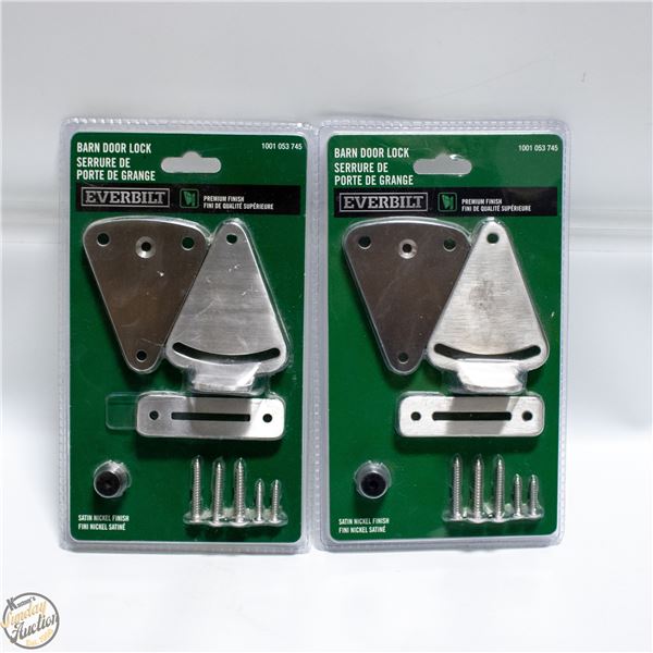 NEW 2 EVERBILT BARN DOOR LOCK