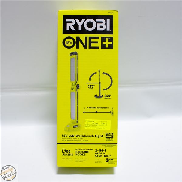 NEW RYOBI 18 V CORDLESS LED WORKBENCH LIGHT