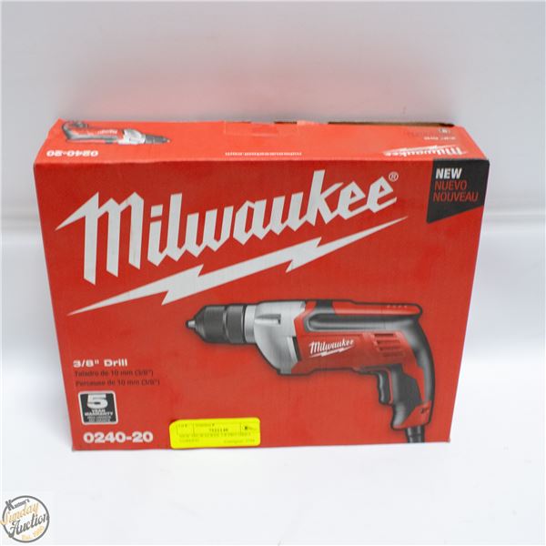 NEW MILWAUKEE 3/8 PRO DRILL CORDED