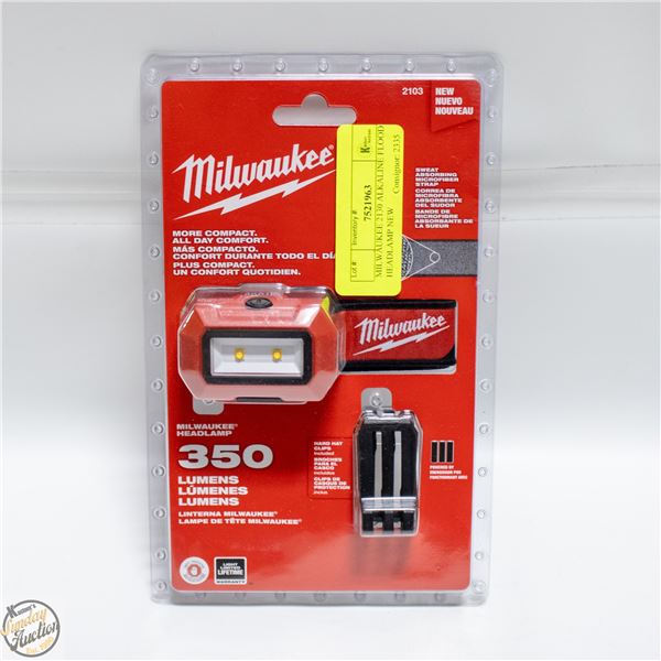 MILWAUKEE 2130 ALKALINE FLOOD HEADLAMP NEW