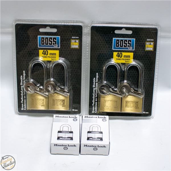 NEW 6 LOCKS MASTER LOCK'S (X2)