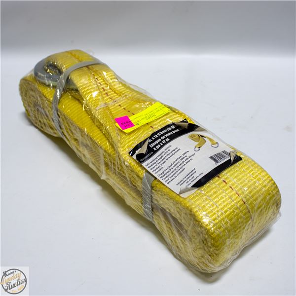 NEW 4" BY 12 FEET BOAT LIFTING SLING. WL 2000 LBS