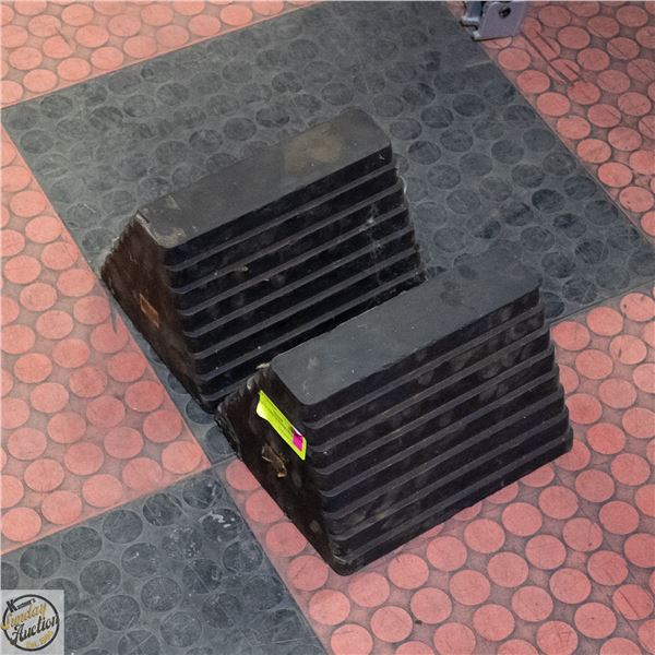PAIR OF VEHICLE WHEEL CHOCKS