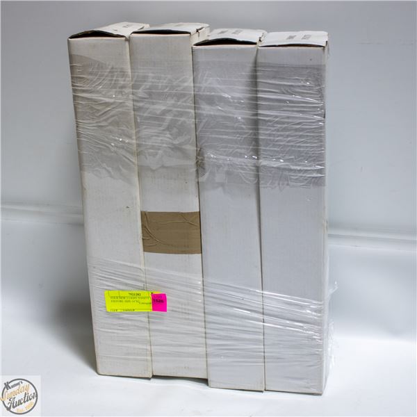 FOUR NEW 3 LIGHT VANITY LIGHT FIXTURE. SIZE 14"X2