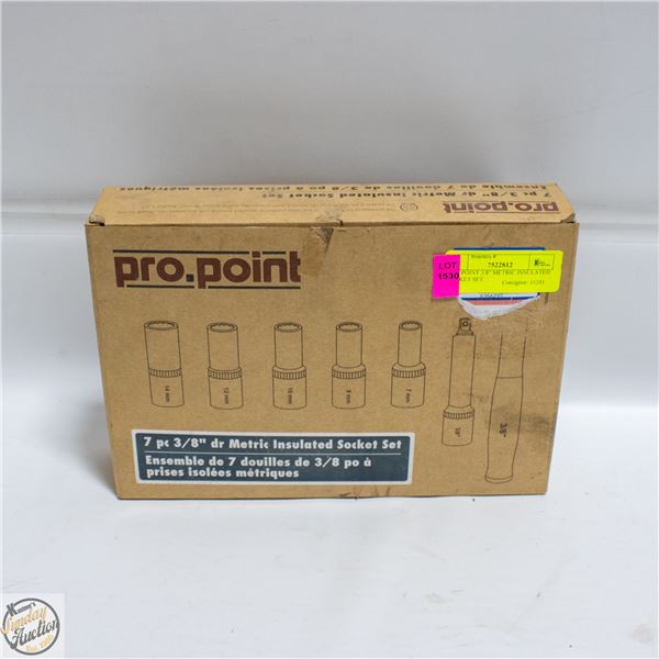 PRO POINT 3/8" METRIC INSULATED SOCKET SET