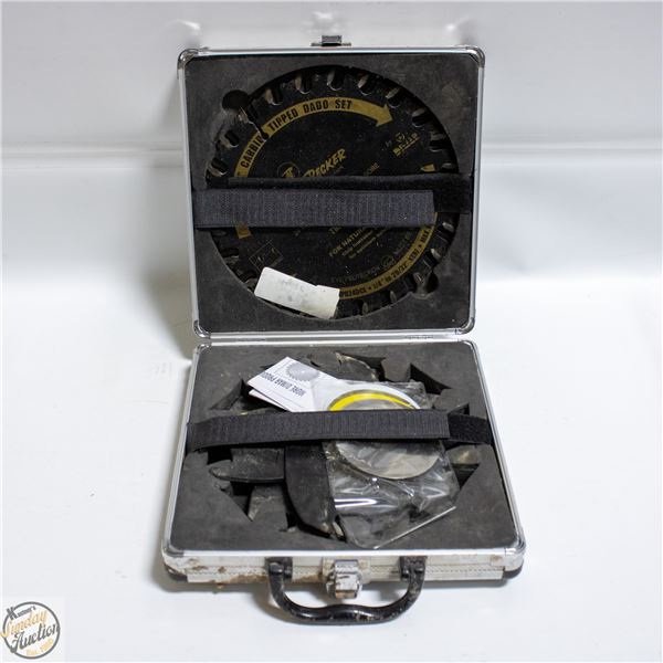 WOOD PECKER 8" CARBIDE RIPPED DADO SET HARD CASED