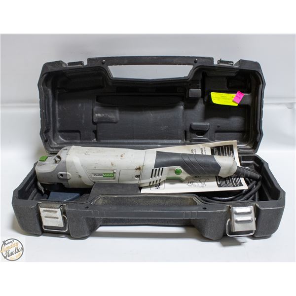 HAUSSMANN 5" ANGLE GRINDER W/ CARRY CASE