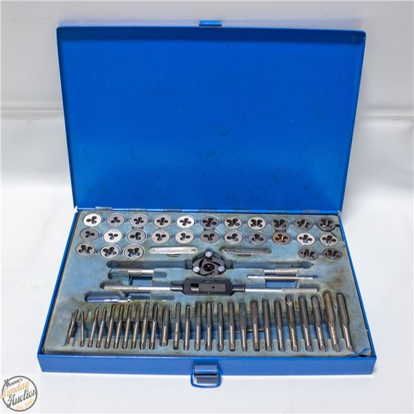 METAL CASED MASTERCRAFT TAP+DIE SET