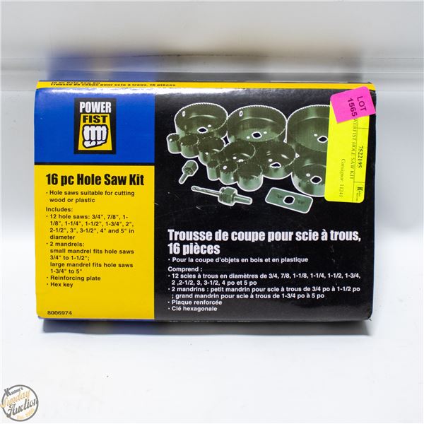 POWERFIST HOLE SAW KIT