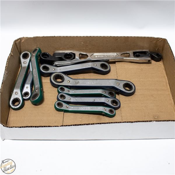 FLAT OF ASSORTED MASTERCRAFT WRENCHES